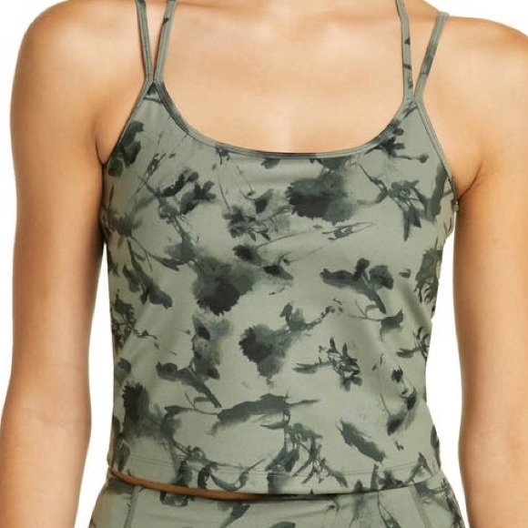 Zella Studio Lite Camo Print Strappy Cropped Tank - Picture 1 of 8